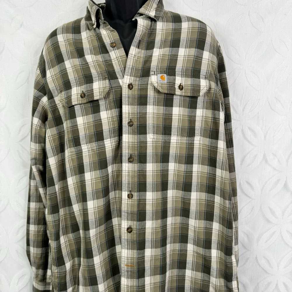 Carhartt Carhartt Button Up Shirt Flannel Relaxed… - image 3