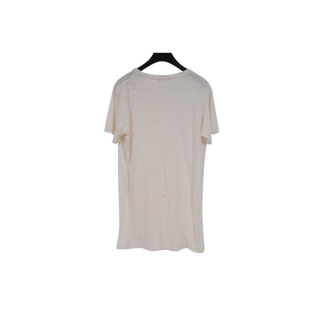 Balmain Distressed T Shirt Size Medium White - image 2