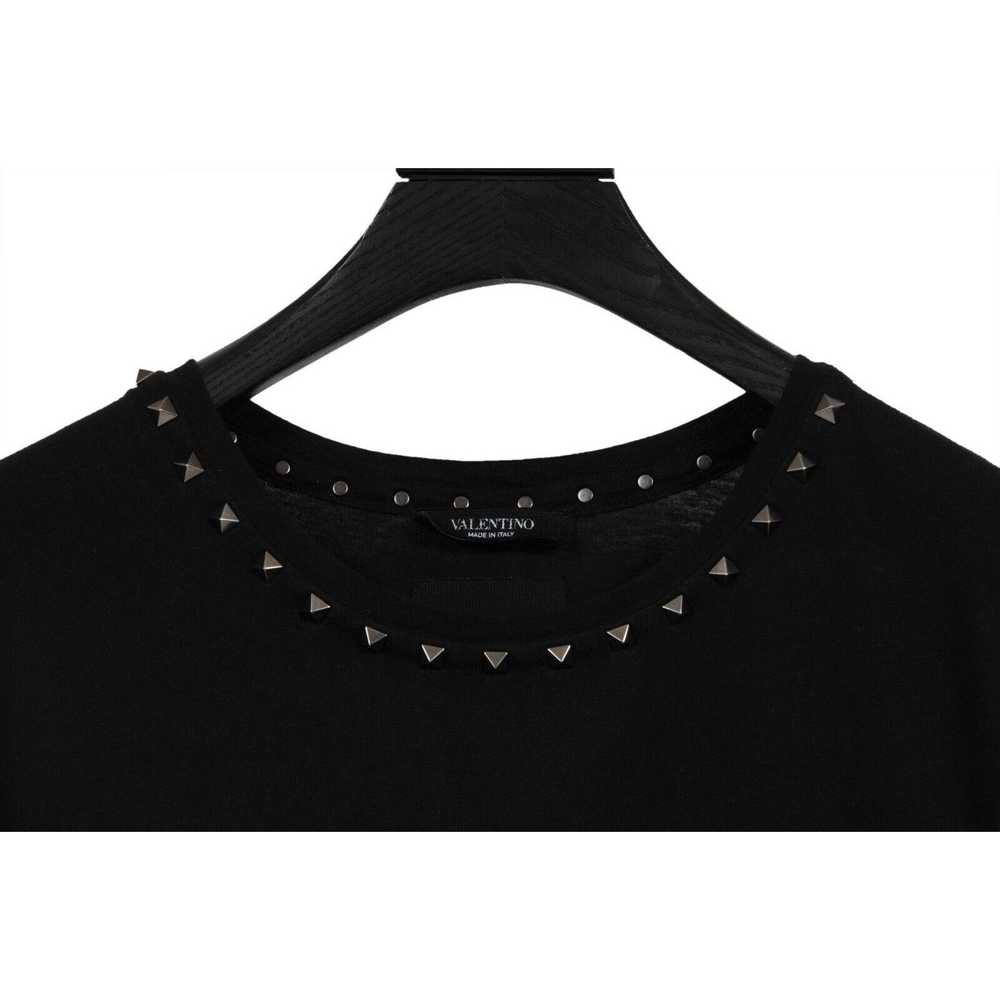 Valentino Rockstud Collar Pocket T Shirt Black - image 3