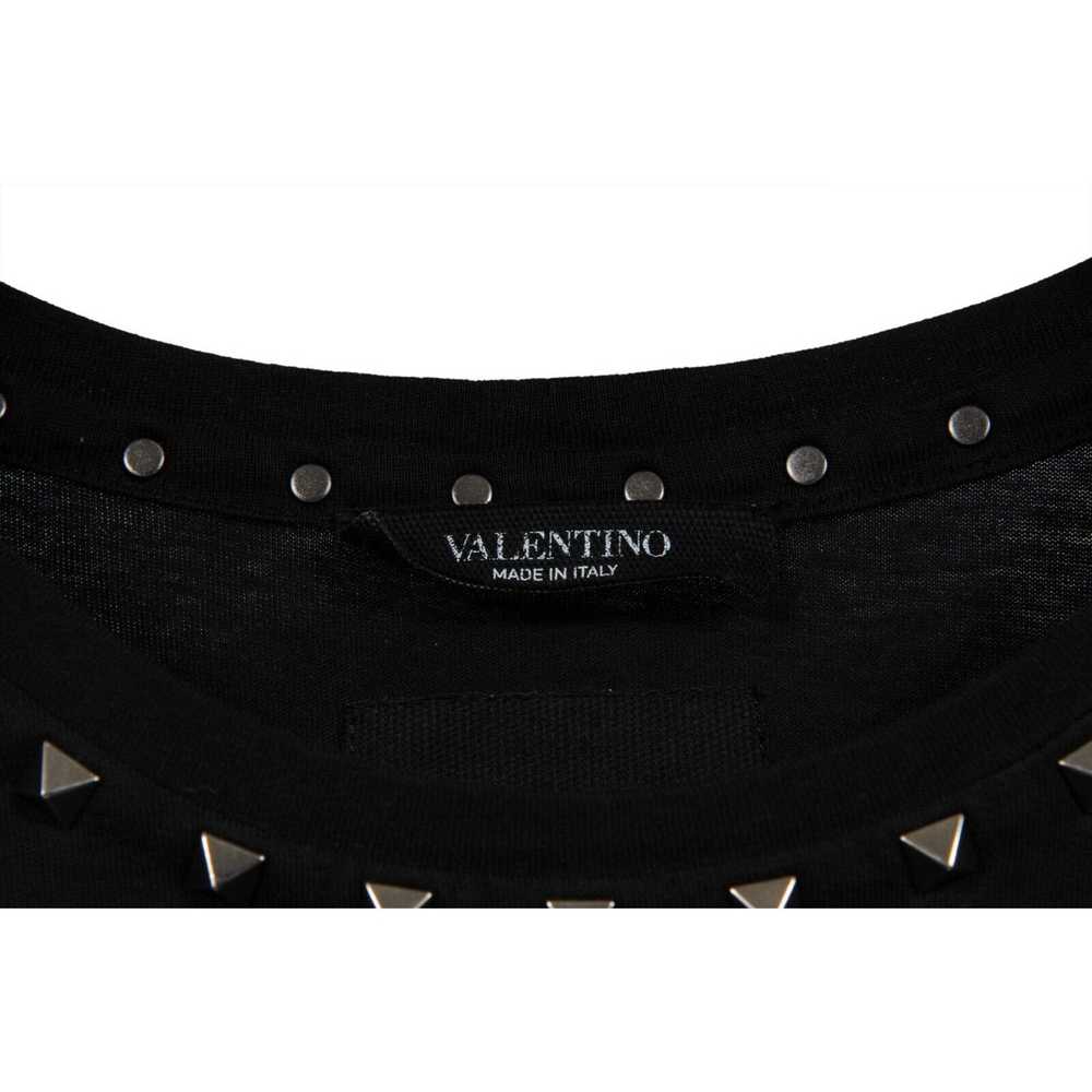 Valentino Rockstud Collar Pocket T Shirt Black - image 4