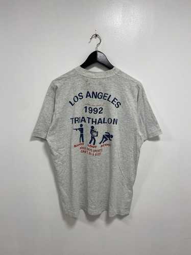 Streetwear × Vintage Vintage LA riots t shirt tria