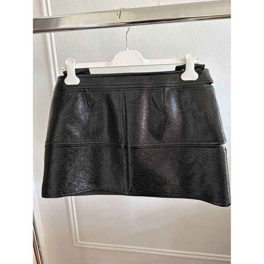 Courrèges Vinyl mini skirt - image 2