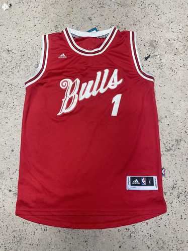 Vintage Chicago Bulls Adidas Derek Rose Authentic NBA newest Jersey Mens large White +2