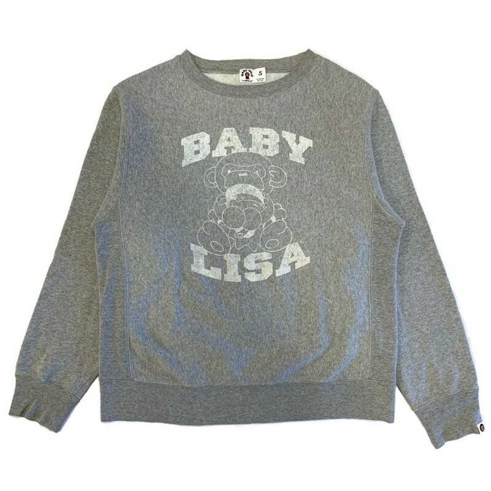 Bape Baby Milo 2006 “Baby Lisa” Crewneck Sweatshi… - image 1