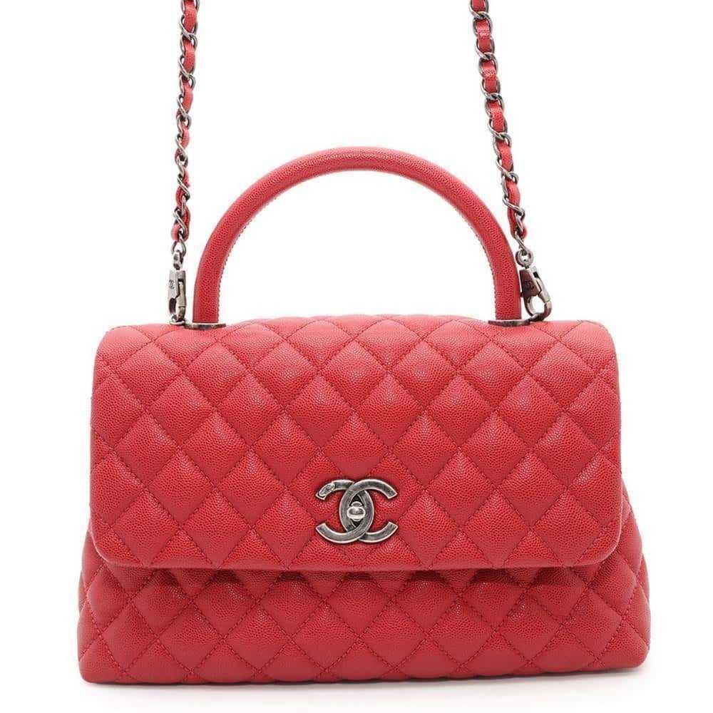 Chanel Chanel handbag, matelasse, coco mark, hand… - image 1