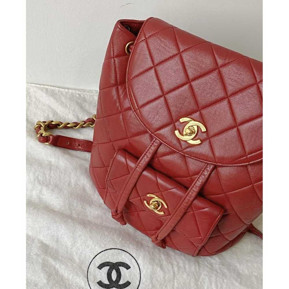 Chanel Duma leather backpack - image 3