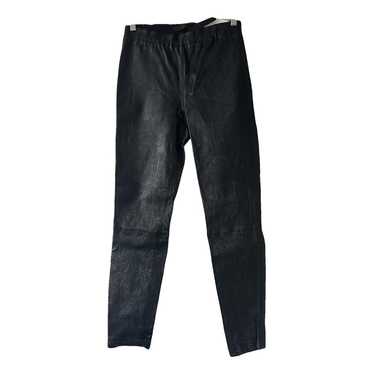 J Brand Leather slim pants