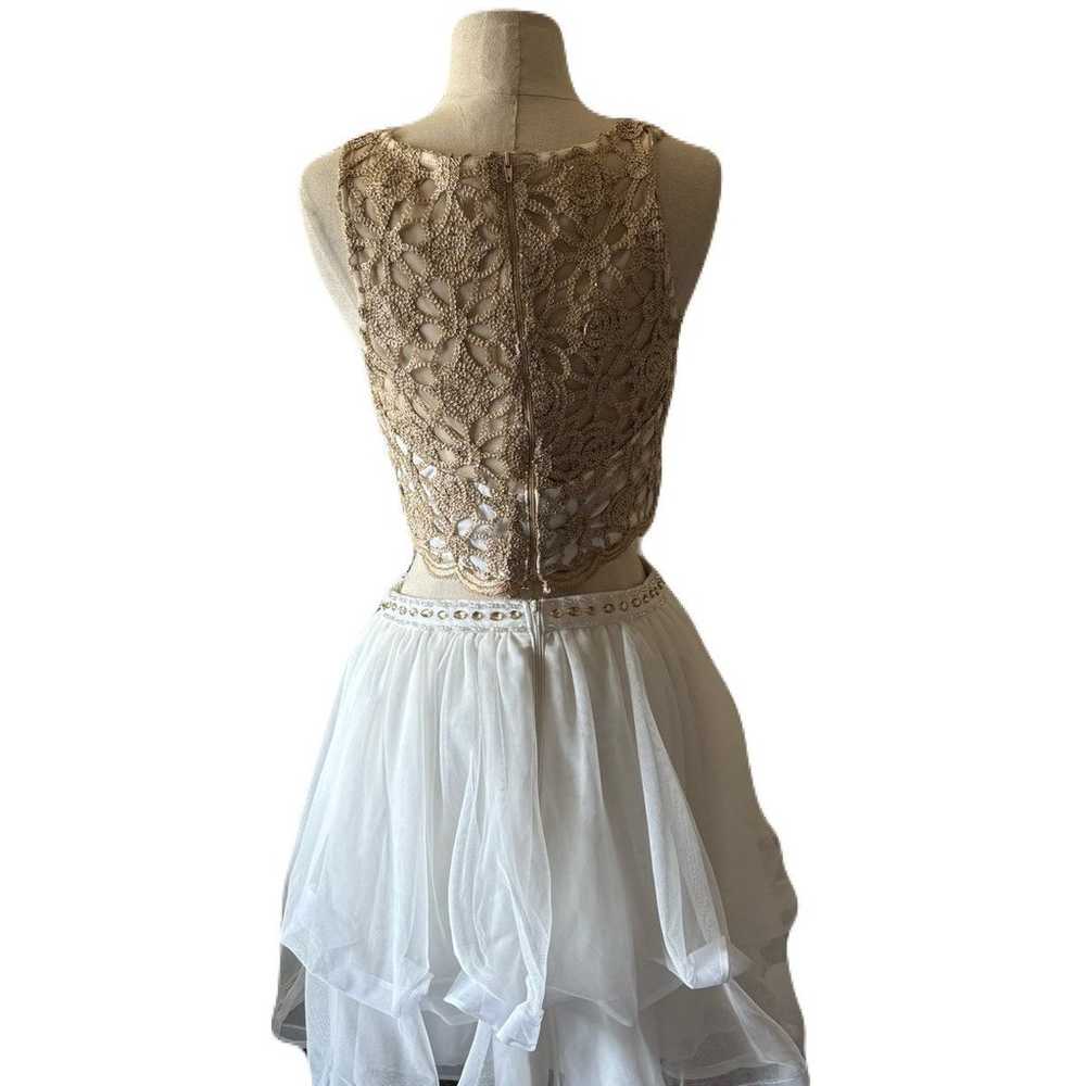 Sequin Hearts 2 Piece Set Top & Skirt Chiffon For… - image 2