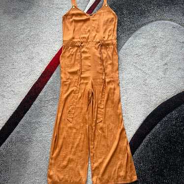 Banana Republic Burnt Orange Wide Leg Jumpsuit