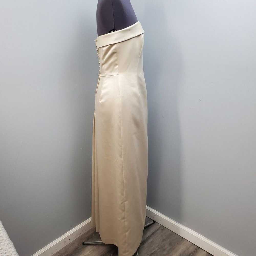 Ann Taylor Strapless Gown Women Size 4 Champagne … - image 7