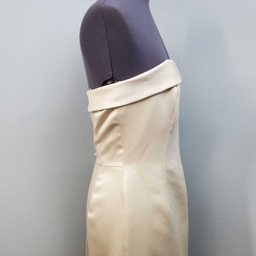 Ann Taylor Strapless Gown Women Size 4 Champagne … - image 8