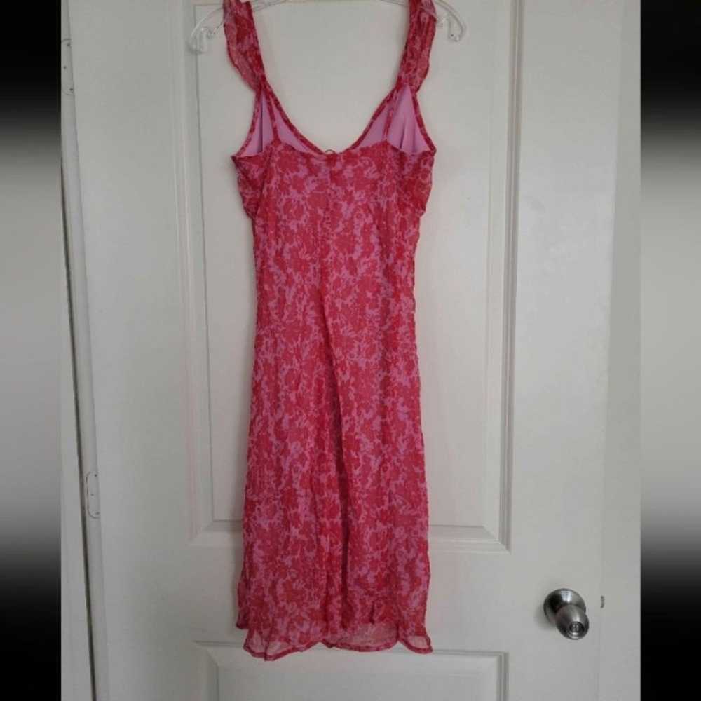 Vintage Forever 21 floral pink midi dress, Size s… - image 4