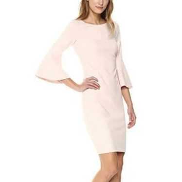 Calvin Klein Blush Pink Bell Sleeve Stretch Crepe… - image 1