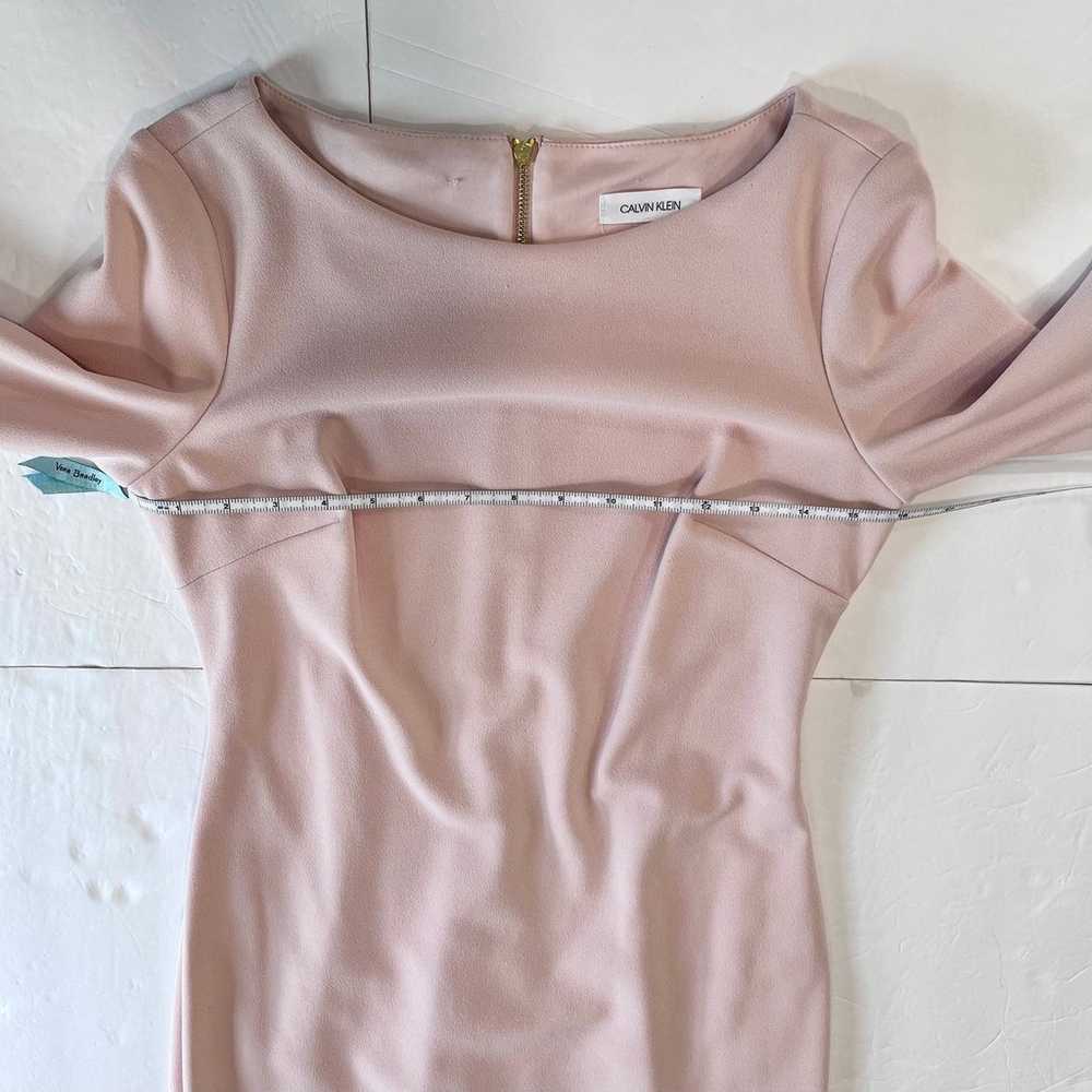 Calvin Klein Blush Pink Bell Sleeve Stretch Crepe… - image 7