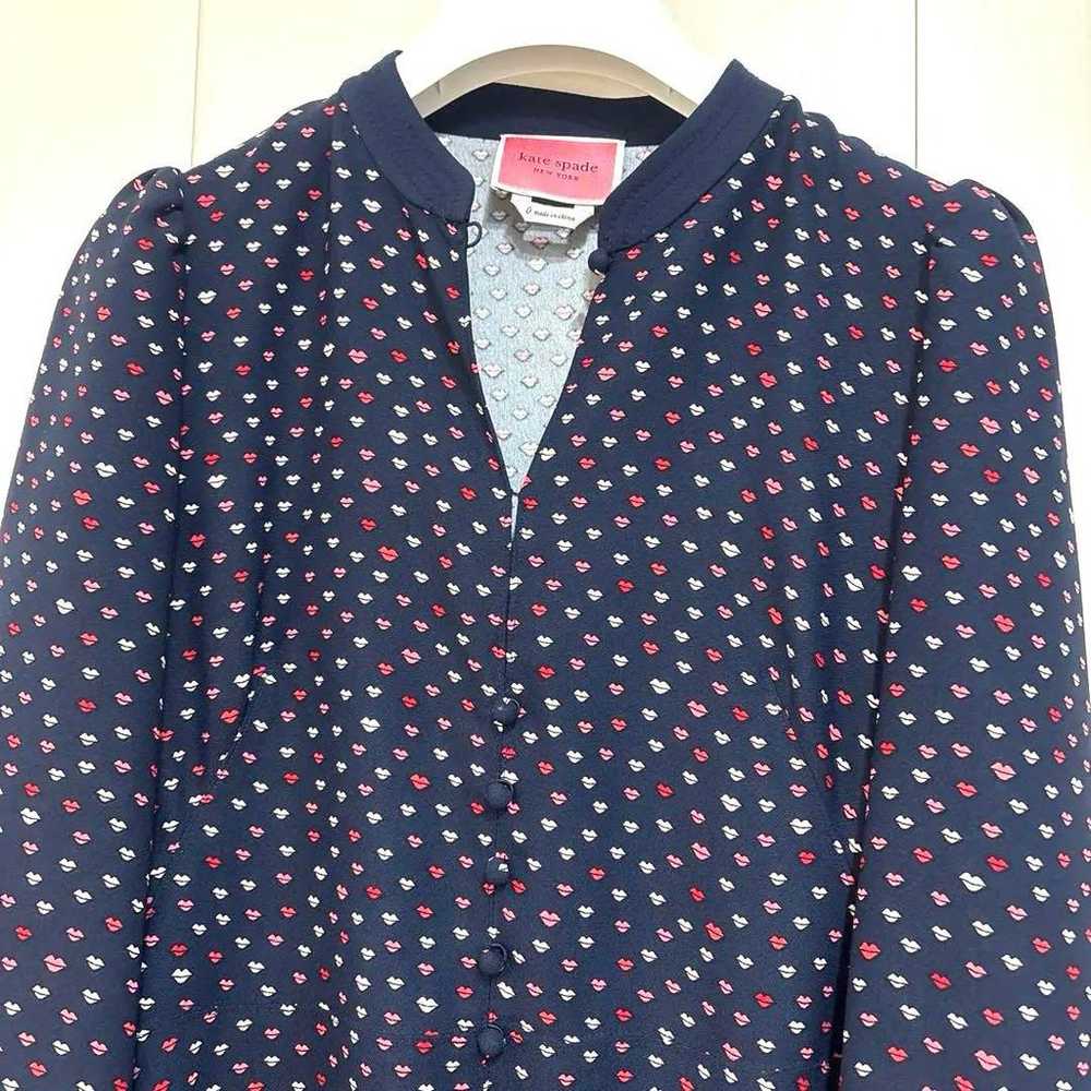 【Great Sale】Kate Spade Navy Dot Pattern Dress - image 2