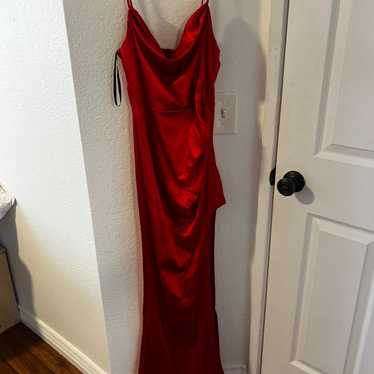 B Darlin Red Prom Maxi Dress