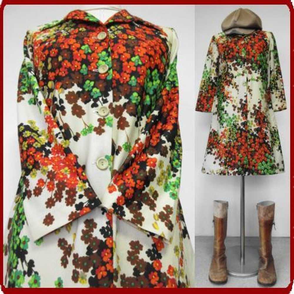 Vintage clothing♪ Retro floral mod dress from the… - image 1