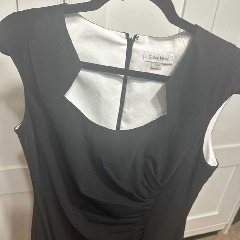 Calvin Klein black shift dress size 10 (r1) - image 2