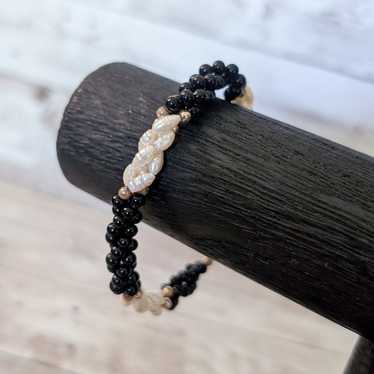 Vintage Bracelet - Cream &  Black - Classy