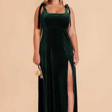 Birdy Grey Velvet Emerald Green Dress in XL