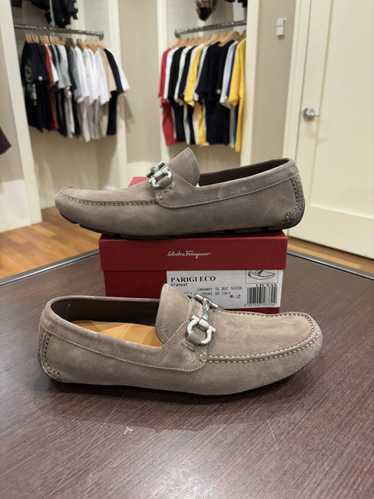 Salvatore Ferragamo Ferragamo Suede Loafers Grey