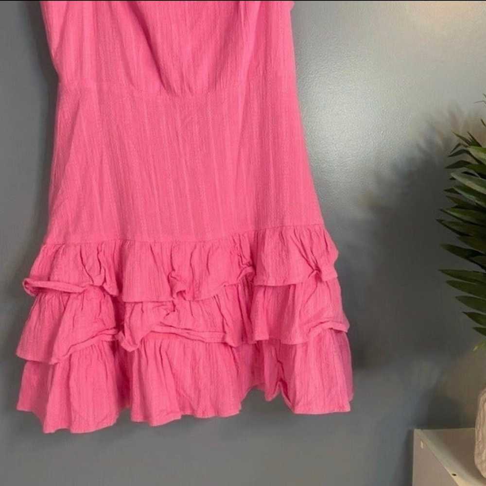 Pinch Barbie Bubblegum Pink Ruffle Mini Dress SZ … - image 5