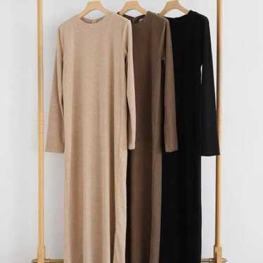 searoomlynn/ Matt Velour Soft A-Line Dress