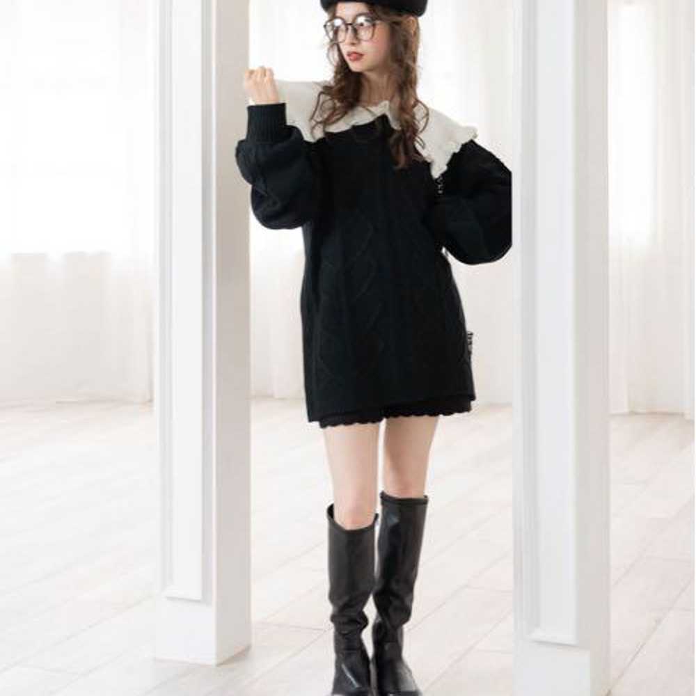 Dear my love rose knit dress - image 2