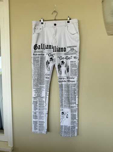 John Galliano John Galliano Newspaper Denim