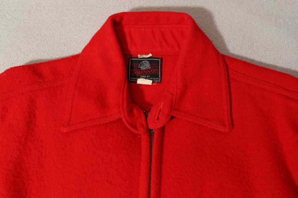 Johnson Woolen Mill Johnson Woolen Mills Red Wool… - image 10