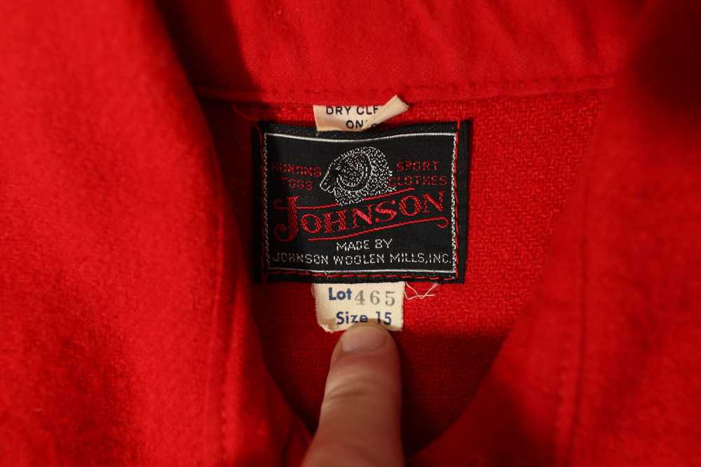 Johnson Woolen Mill Johnson Woolen Mills Red Wool… - image 11