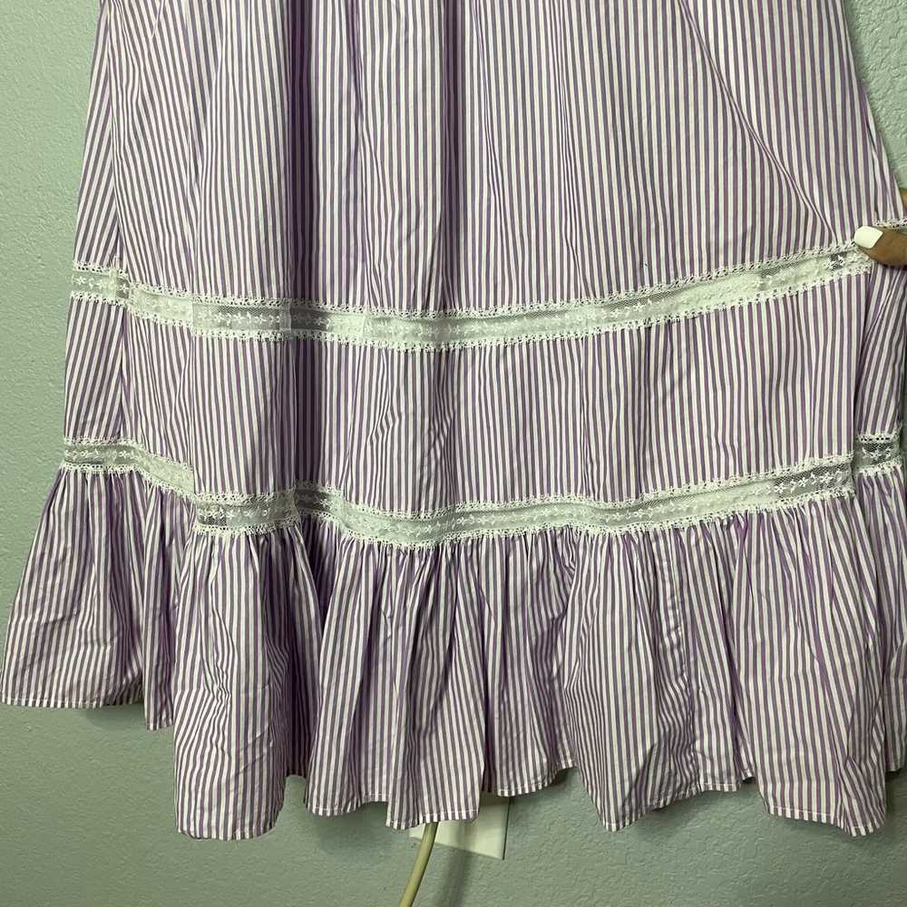 J.Crew Tiered Midi Ruffle Cottagecore Dress Plum … - image 8