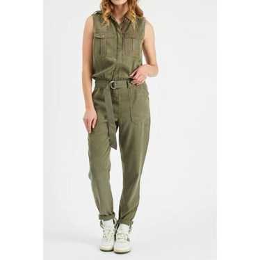 Etienne Marcel Army Green Sleeveless Jumpsuit Rom… - image 1