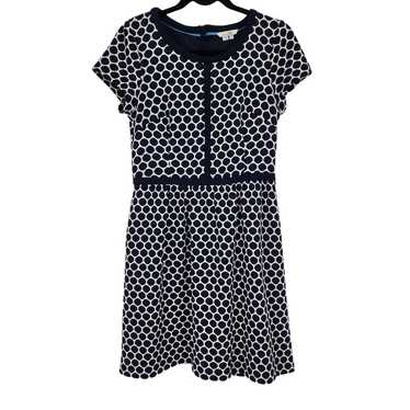 Boden Clementine Jacquard Blue and White Polka Dot