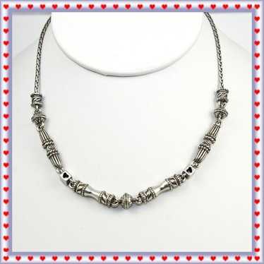 Brighton Silver Heart Silver Vintage Necklace