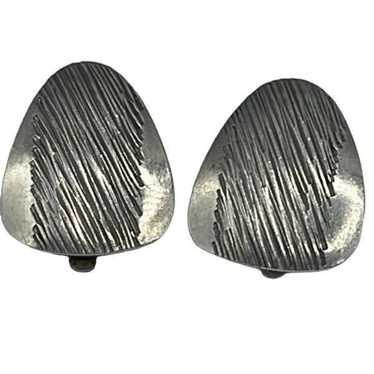 Jorgen Jensen vintage Denmark pewter earrings - image 1