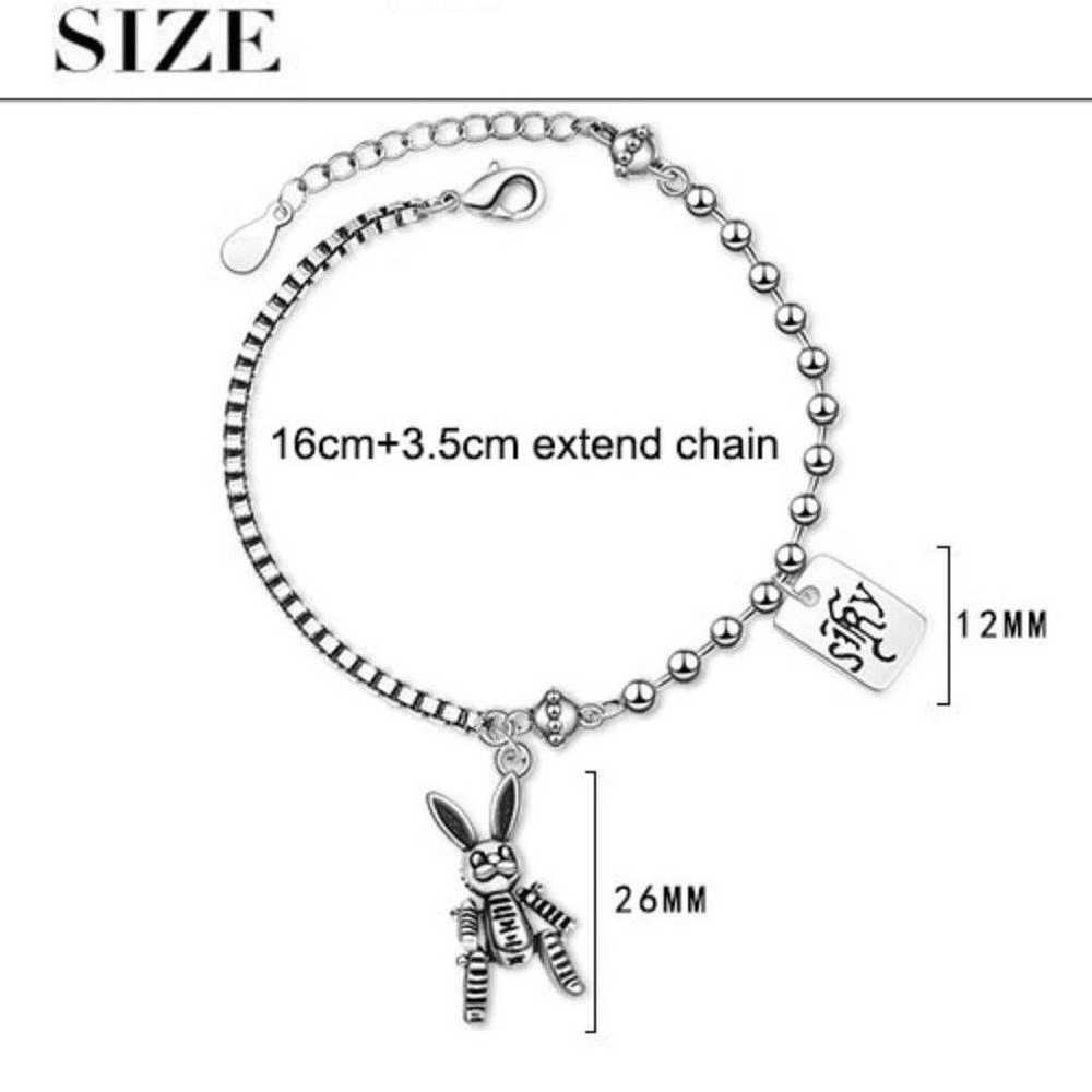 *NEW 925 Sterling Silver Vintage Rabbit Bracelet - image 7