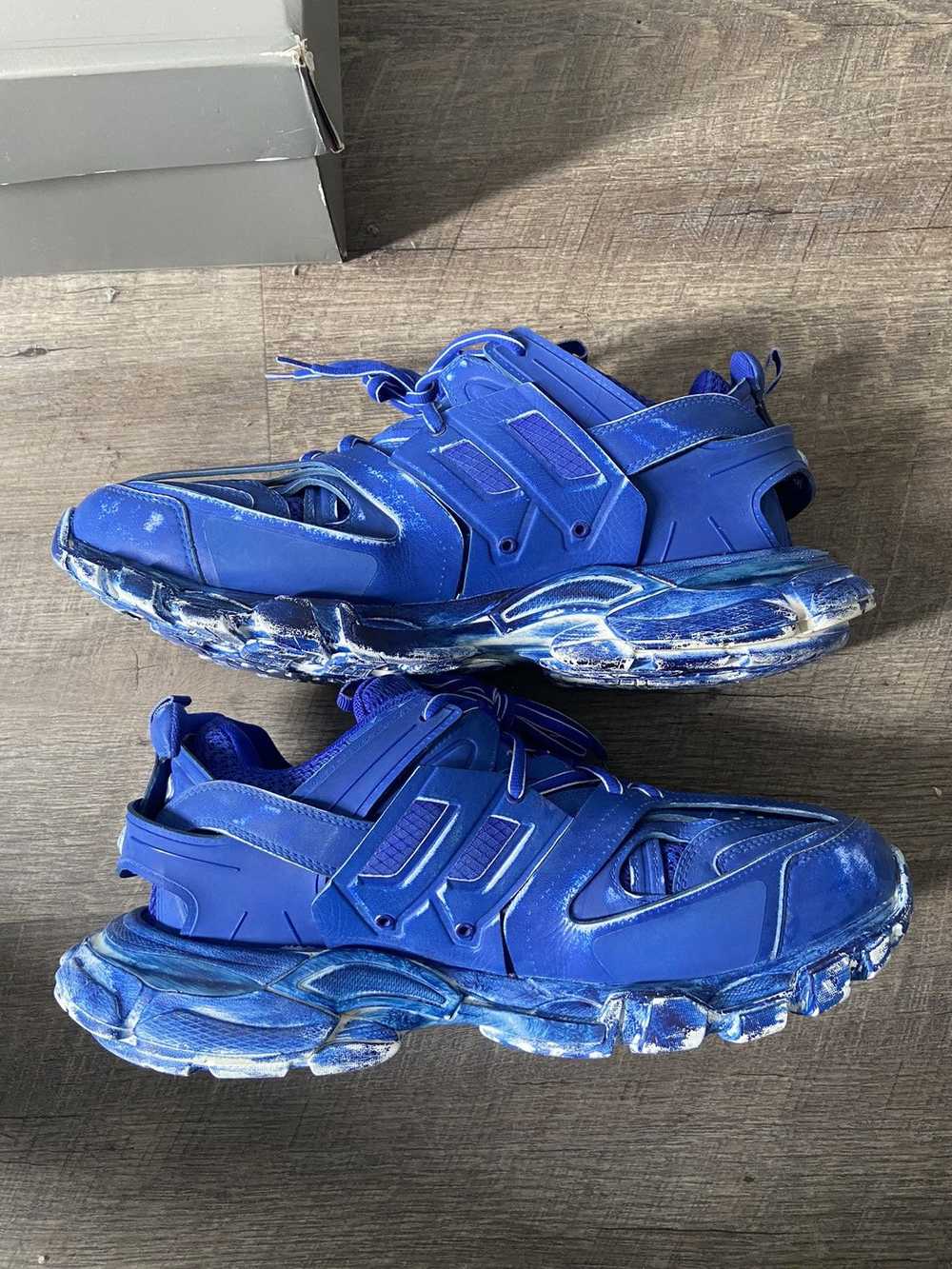 Balenciaga Balenciaga track runner “faded blue” - image 7