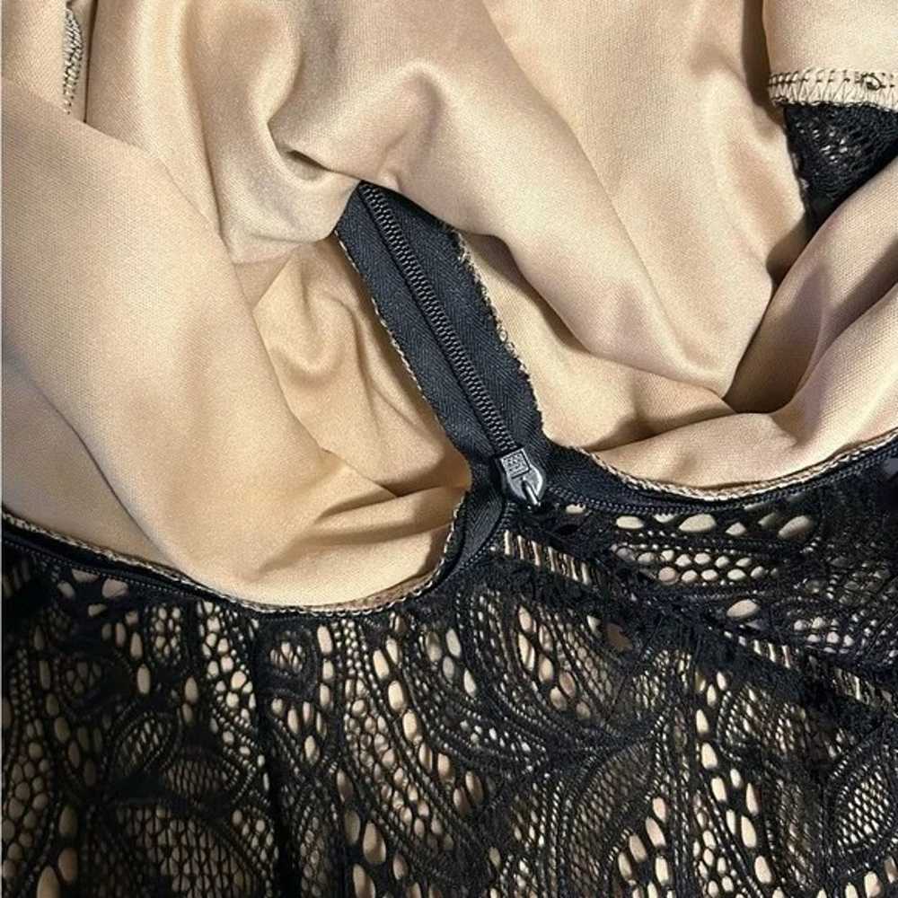 Bardot Black Lace Dress | Nude Lining | Women’s 8… - image 8