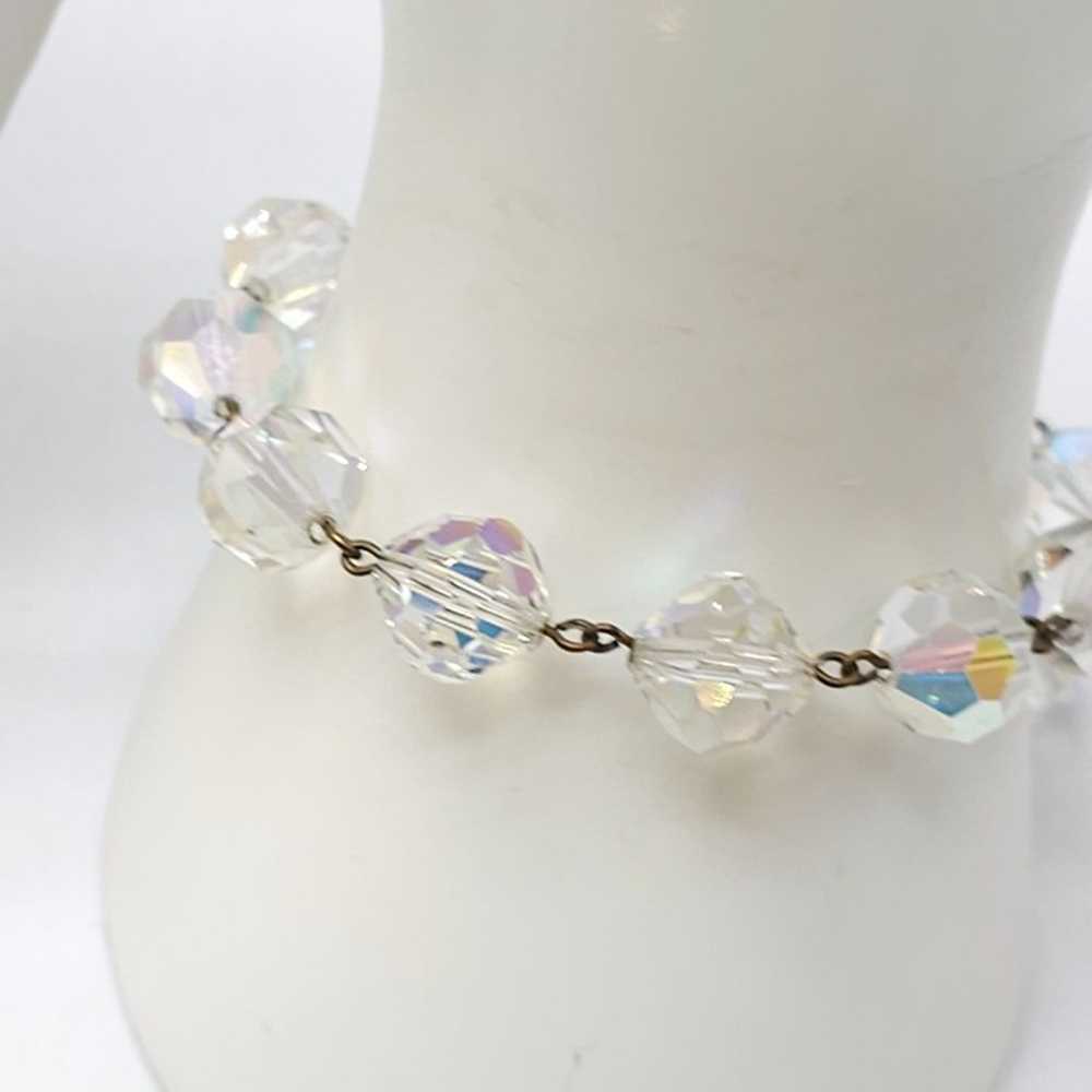 Vintage Clear Aurora Borealis Crystal Jewelry Set… - image 4