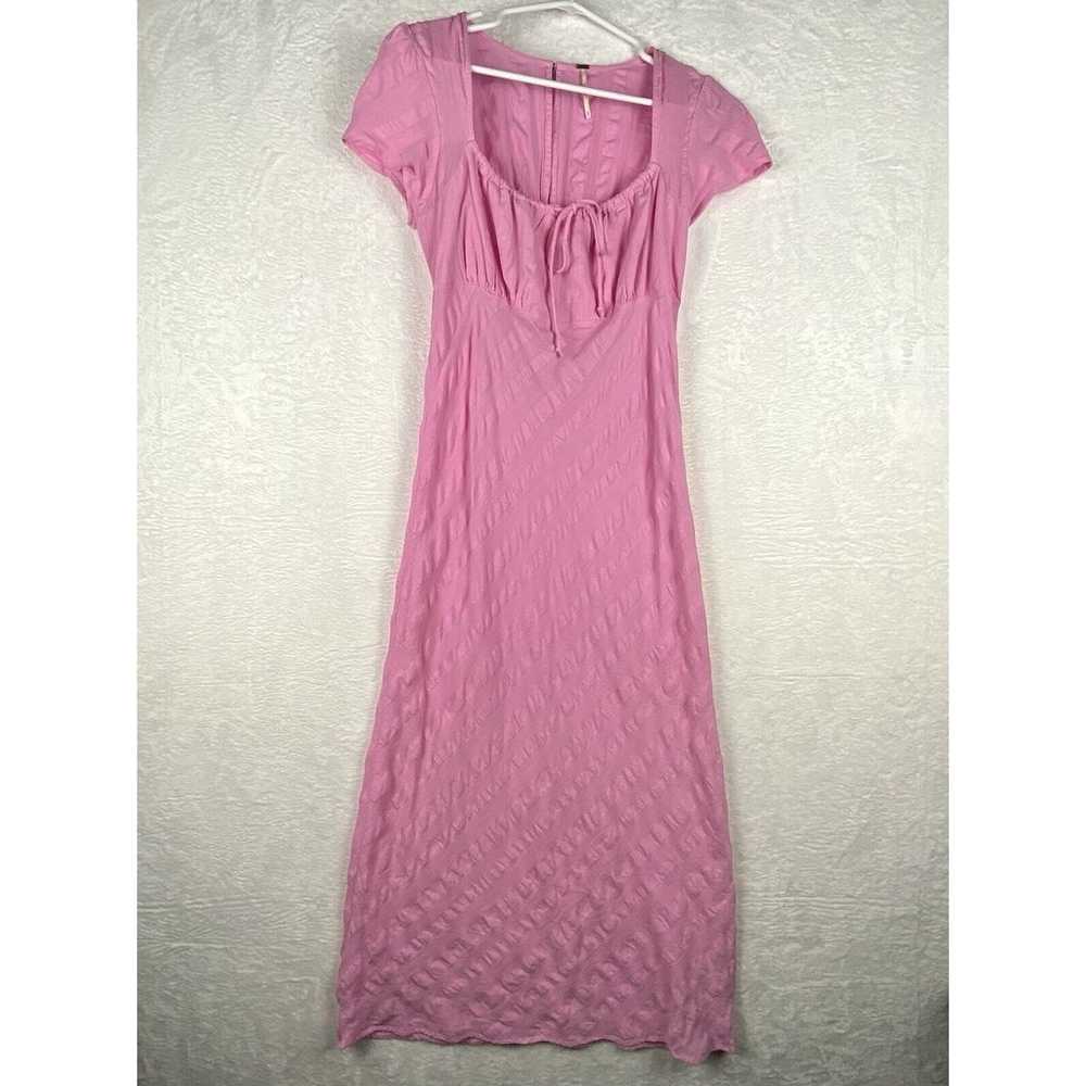 FREE PEOPLE Free-Est Natalya Dress Size S Pink Mi… - image 1