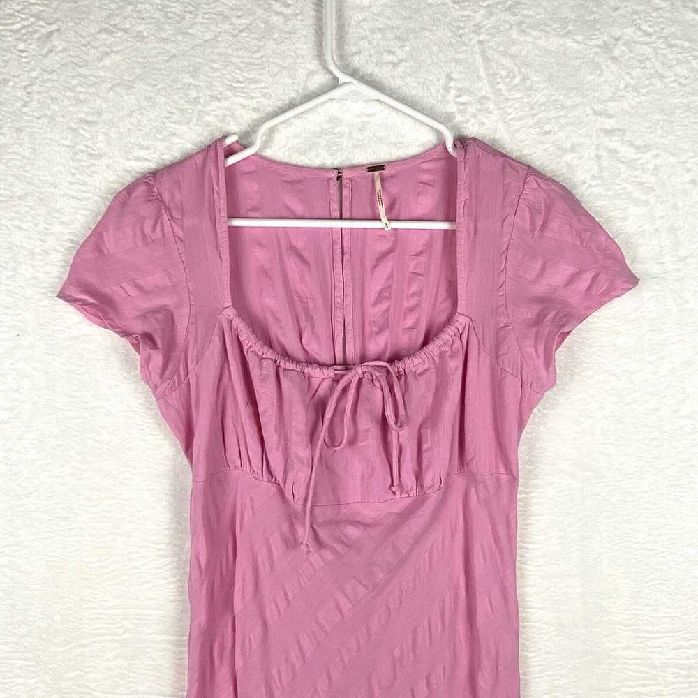 FREE PEOPLE Free-Est Natalya Dress Size S Pink Mi… - image 3