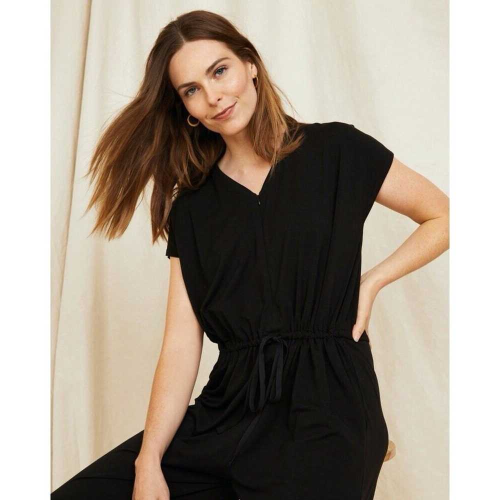 Eileen Fisher Tencel WideLeg Black Jumpsuit Women… - image 2