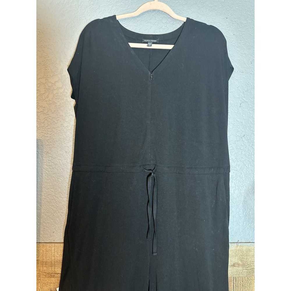 Eileen Fisher Tencel WideLeg Black Jumpsuit Women… - image 3