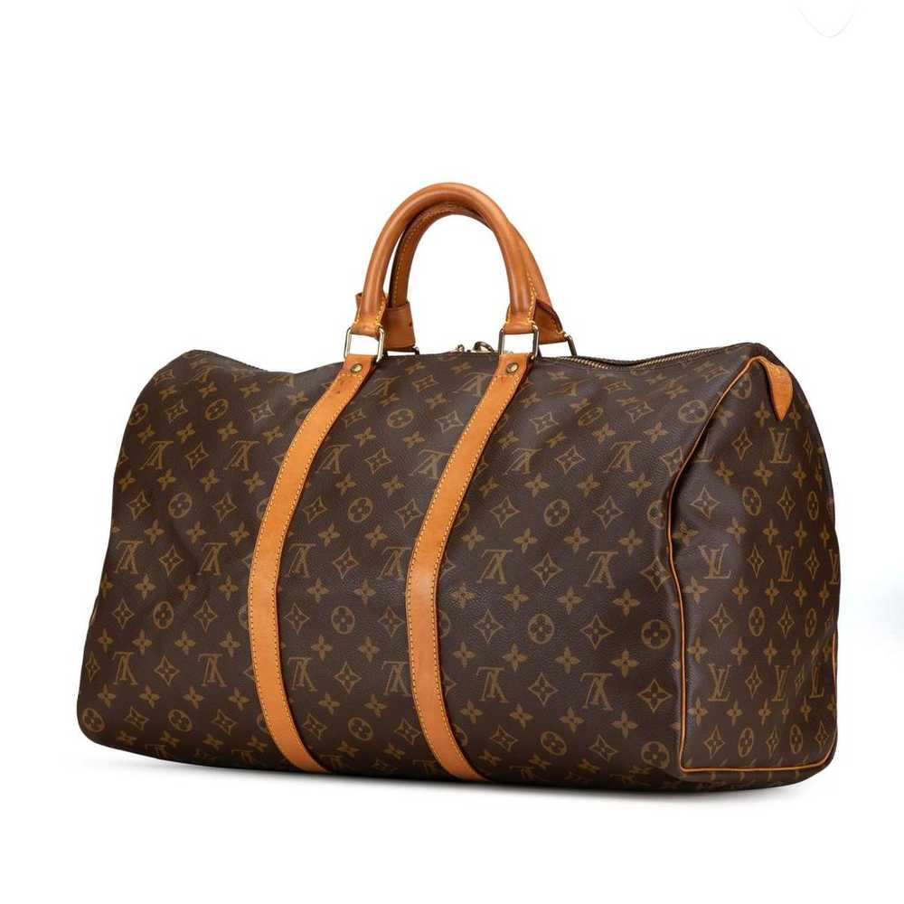 Louis Vuitton Keepall leather travel bag - image 2