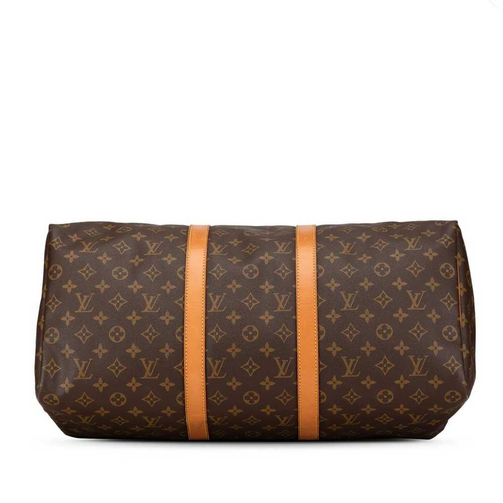 Louis Vuitton Keepall leather travel bag - image 3