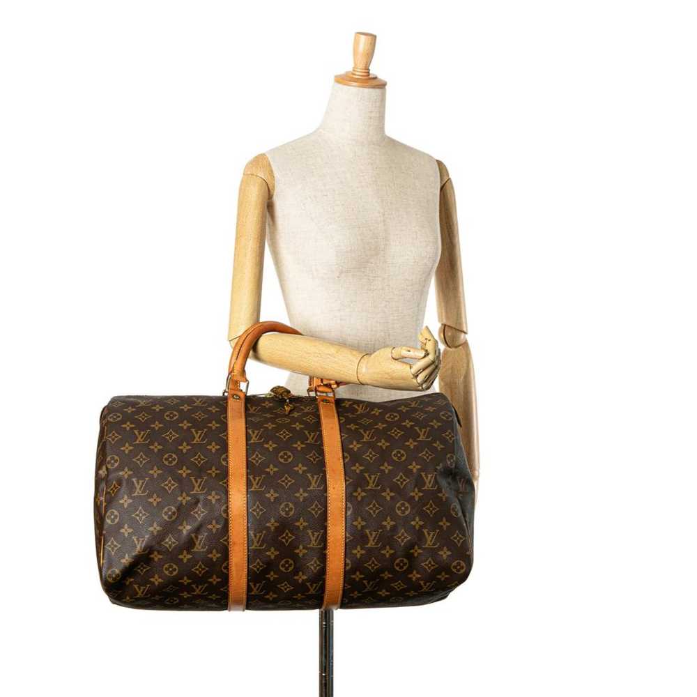 Louis Vuitton Keepall leather travel bag - image 8