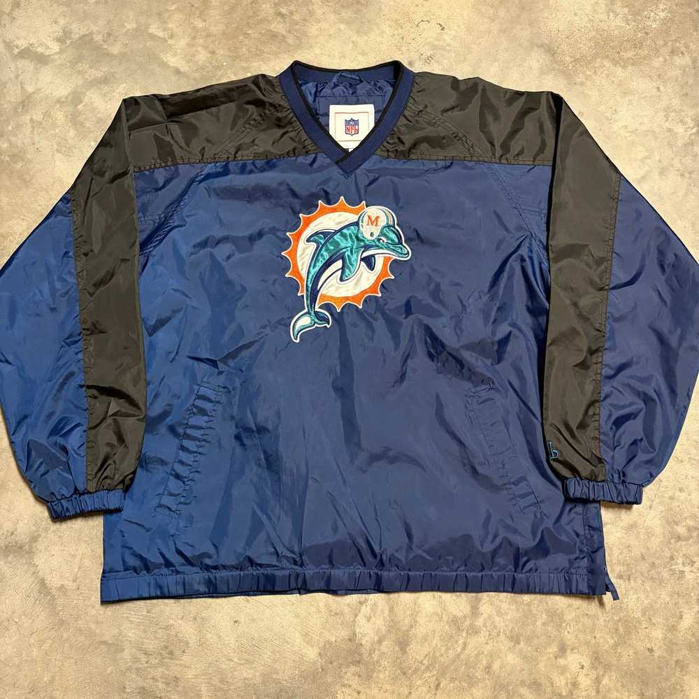 NFL Vintage Miami Dolphins NFL Large Windbreaker … - image 1