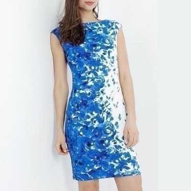 Ralph Lauren Novellina Blue White Floral Ruched Sh