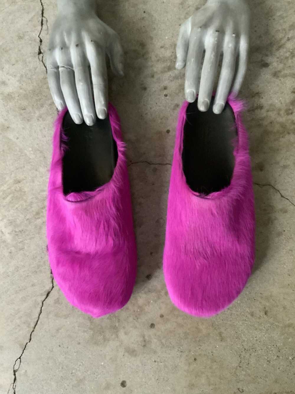 Marni MARNI FUR MULE SLIDES - image 1